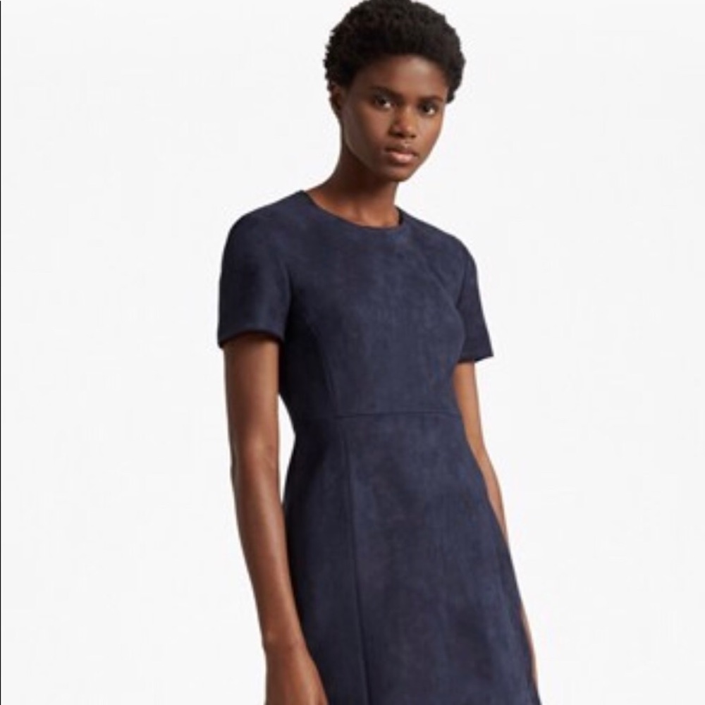 NWT 👗BLUE SUEDE DRESS NEVER WORN.💗